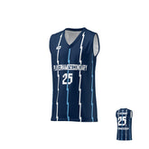 Basketball Jersey Lighting Strips - Navy
